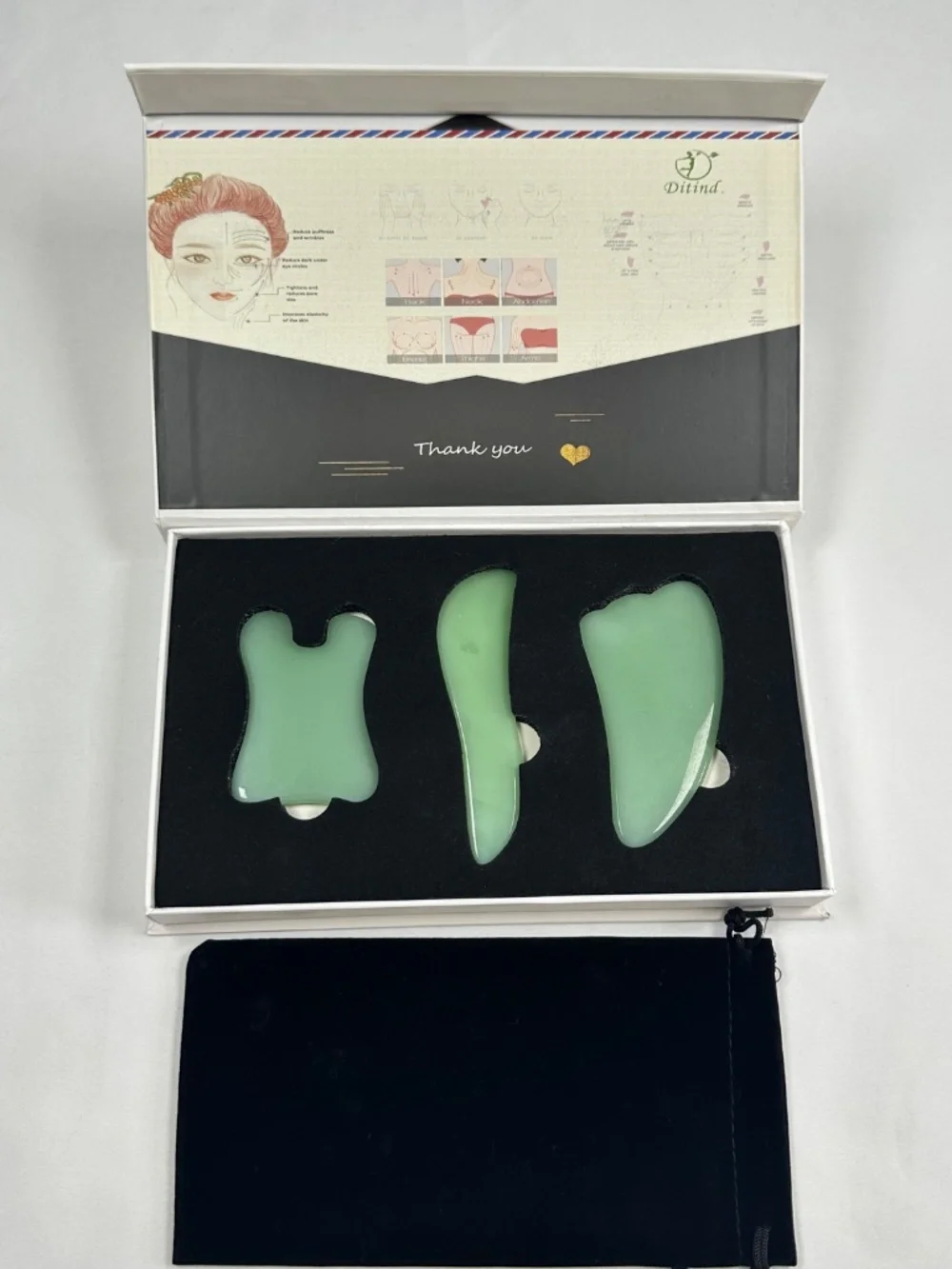 Ditind Gua Sha Scraping Massage Tools - Green